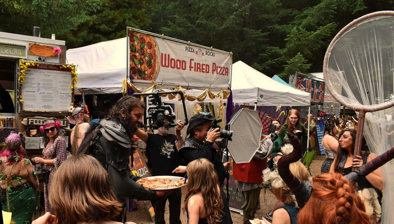 Taking pictures at the 2019 FaerieWorlds event.